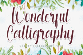 Wonderful Calligraph Font