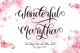 Wonderful Marytha Font