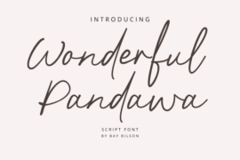 Wonderful Pandawa Font