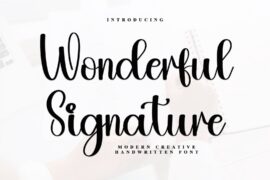 Wonderful Signature Font