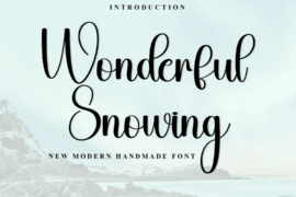 Wonderful Snowing Font