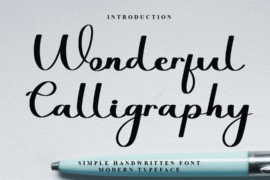 WonderfulCalligraphy Font