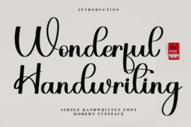 WonderfulHandwriting Font