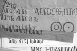 Words with a as the third letter Font