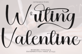 Writing Valentine Font