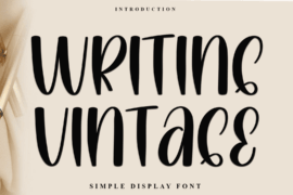 Writing Vintage Font