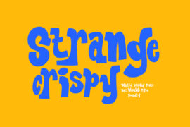 WTF Strange Crispy Font