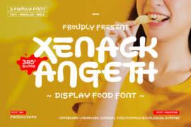 Xenack Angeth trial Font