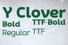 Y Clover Font Family
