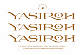 Yasiroh Font