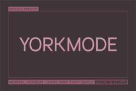 Yorkmode Font