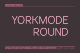 Yorkmode Round Font