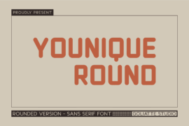 Younique Round Font