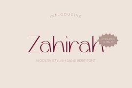 Zahirah Font