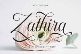 Zathira Script Modern Font