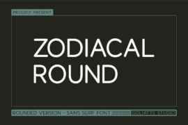 Zodiacal Round Font