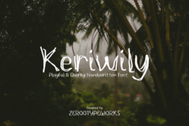 ZRTW Keriwily Personal Use Font