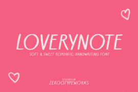 ZRTW Loverynote Personal Use Font