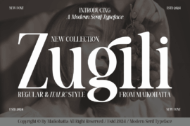 Zugili Font Family