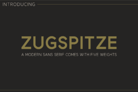 Zugspitze Font Family