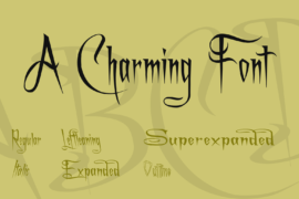 A Charming Font Font Family