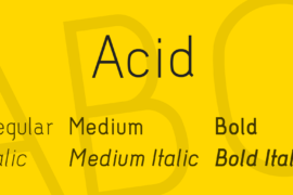 Acid Font Family