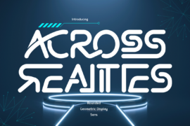 ACROSS REALITIES DEMO Font