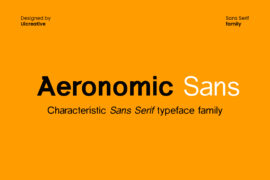 Aeronomic Sans Font Family