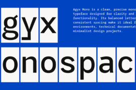 Agyx Mono Font Family