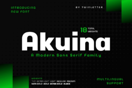 Akuina Personal use Font Family