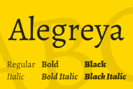 Alegreya Font Family