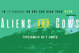 Aliens & cows Font Family