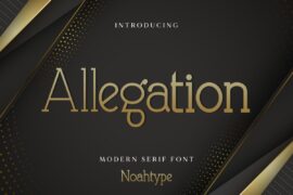 Allegation Demo Font Family