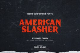 American Slasher – Personal Use Font Family