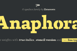 Anaphora Font Family