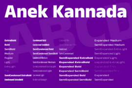 Anek Kannada Font Family