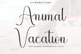 Animal Vacation Font