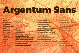 Argentum Sans Font Family