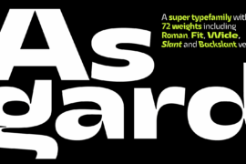 Asgard Trial Font Family