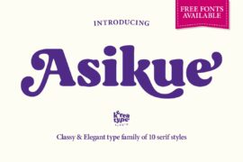 Asikue Trial Font Family