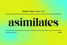 asimilates Font Family
