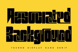 Associated Background Demo Font