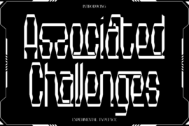 Associated Challenges Demo Font