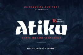 Atiku personal use Font Family