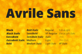 Avrile Sans Font Family