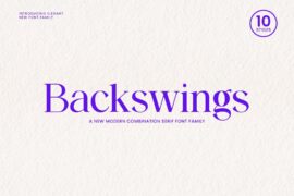 backswings Font Family