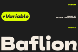 Baflion Sans Font