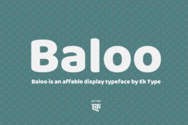 Baloo Font Family