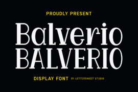 Balverio Demo Font