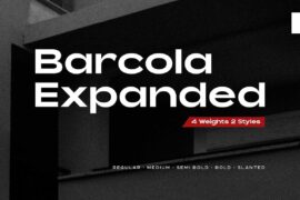 Barcola Expanded Font